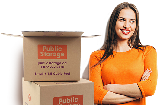 Public Storage Photo - Lady with boxes